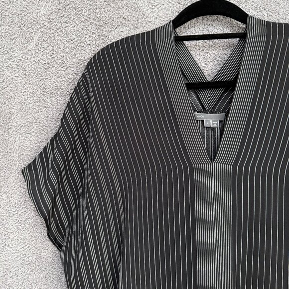 Vince silk stripe tunic Large - Picture 9 of 13